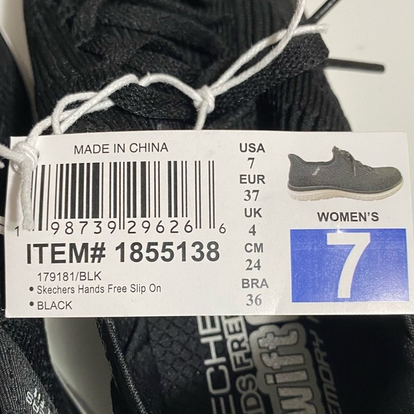 Skechers Hands Free Virtue Swift Fit Slip-On Sneaker 7 Black NWT/ NO BOX - Picture 13 of 13